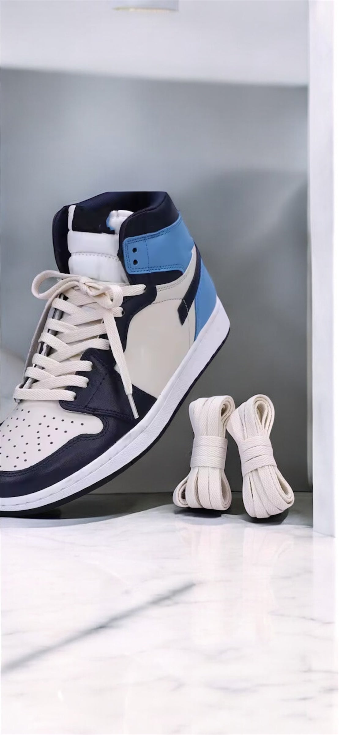 Flat Beige Shoelaces