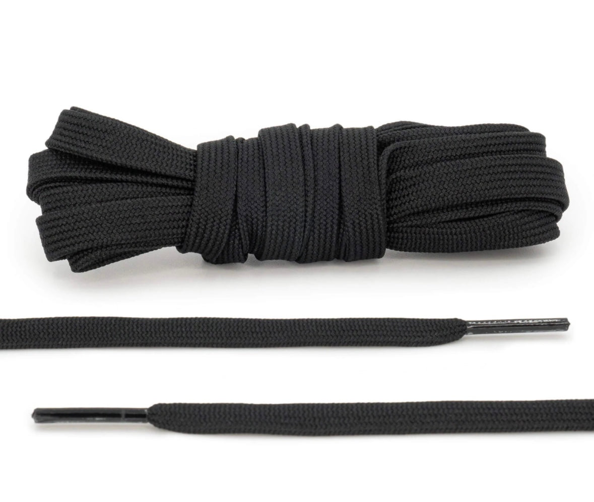 Flat Black Shoeslaces