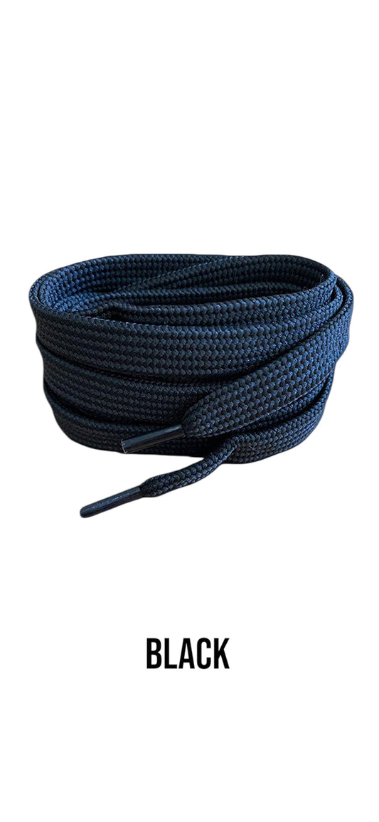 Flat Black Shoeslaces