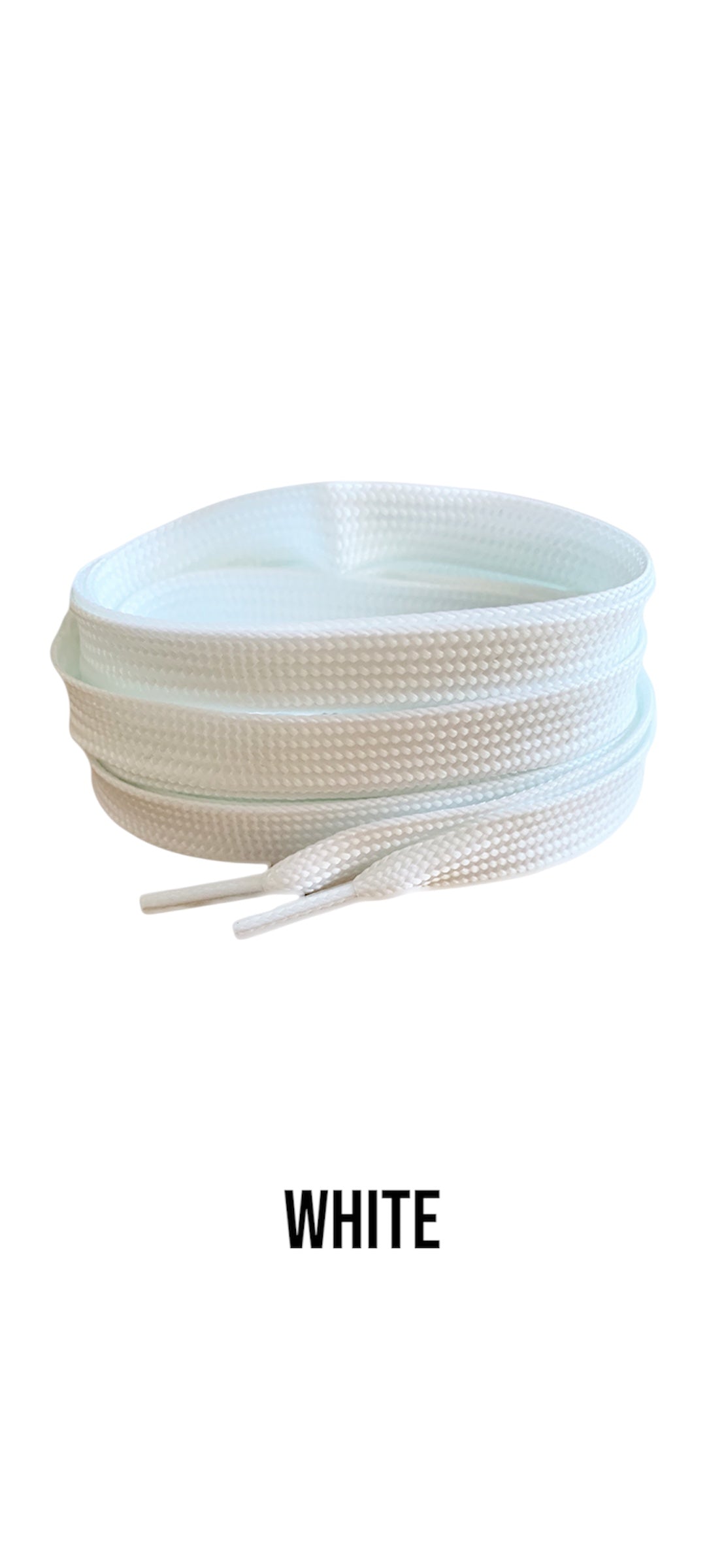 Flat White Shoelaces