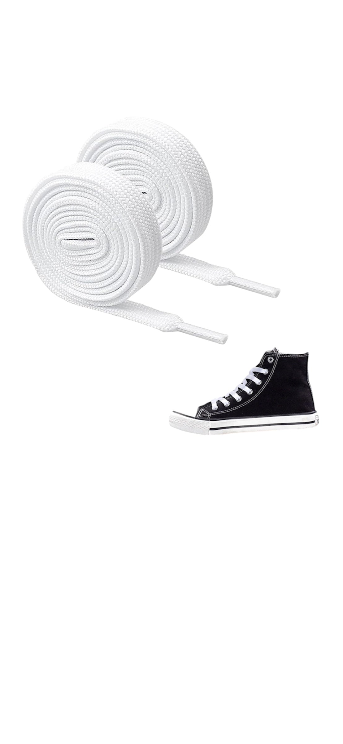 Flat White Shoelaces
