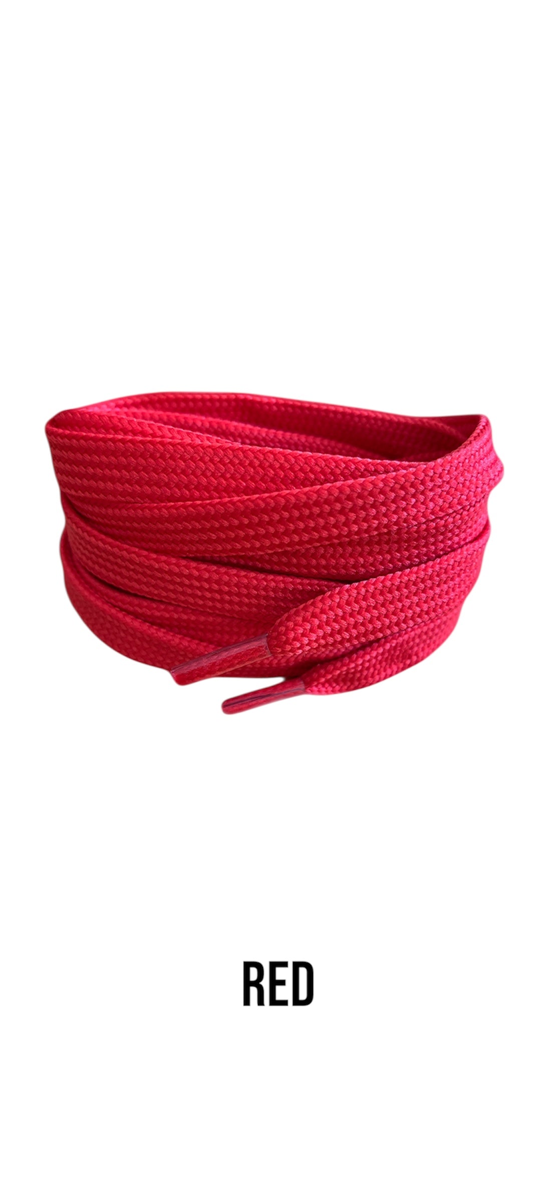 Flat Red Shoelaces